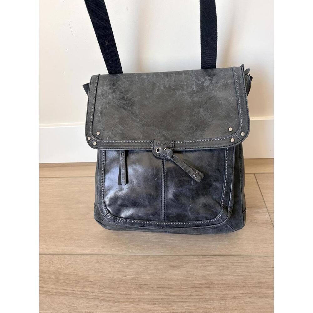 THE SAK  Ventura Convertible Black Leather Backpack
